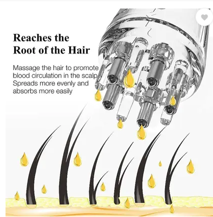 Shineshine Round Shape 6 ML Hair Oil Applicator Scalp Oil Applicator Scalp Massager Hair Oil Bottle