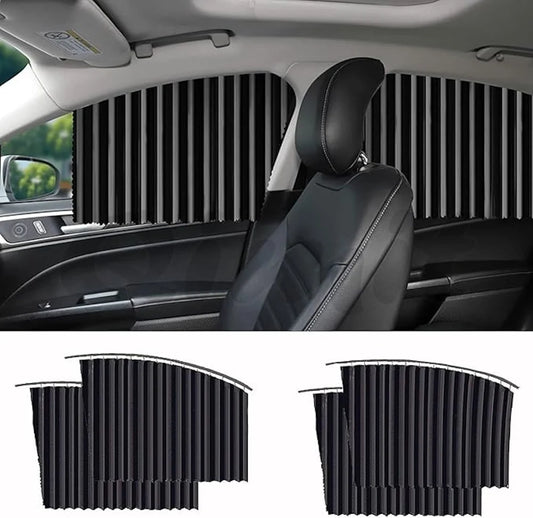 Magnetic Car Curtains 4pcs Universal Fit Magnetic Car Side Window Curtains Car Sunshade