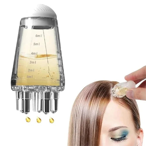 Shineshine Round Shape 6 ML Hair Oil Applicator Scalp Oil Applicator Scalp Massager Hair Oil Bottle