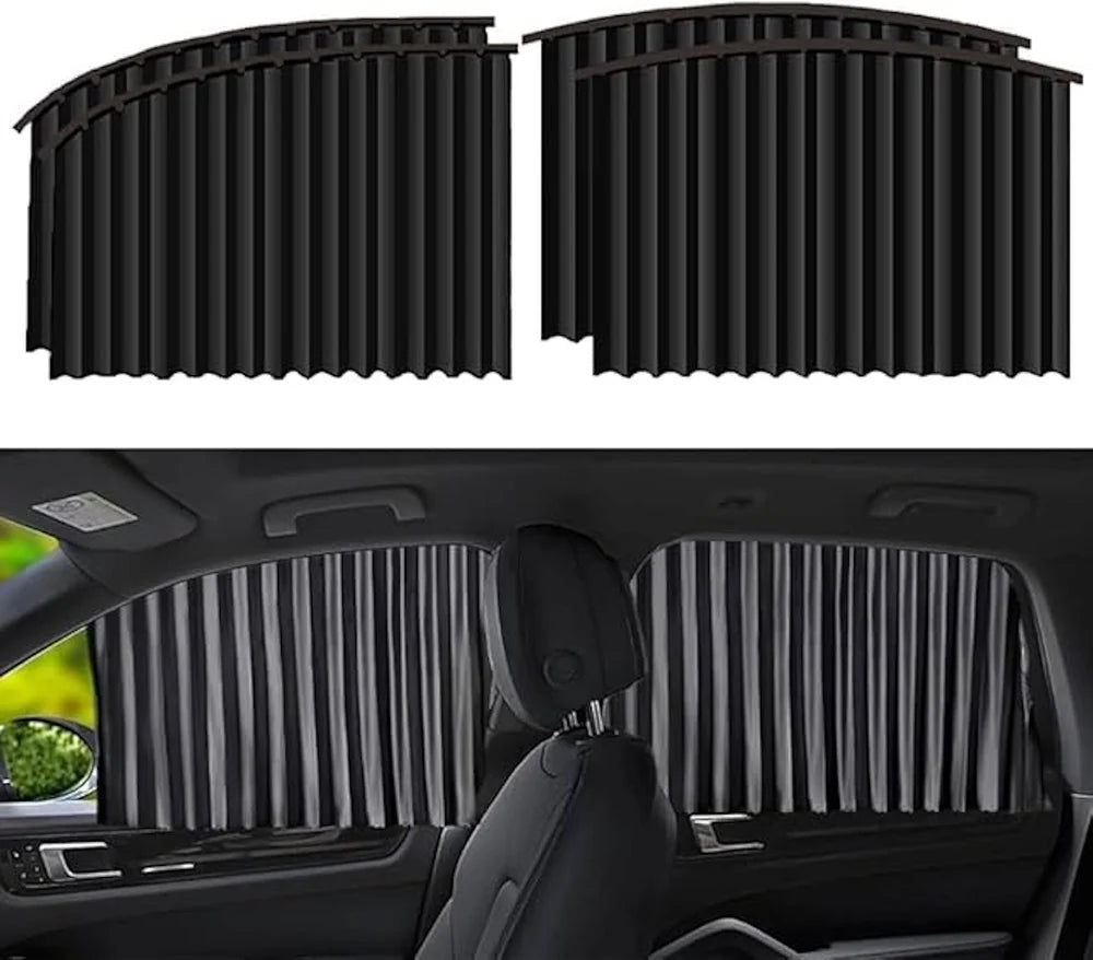 Magnetic Car Curtains 4pcs Universal Fit Magnetic Car Side Window Curtains Car Sunshade