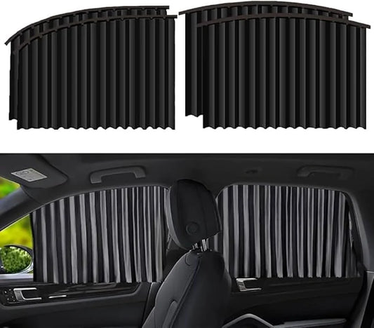 Magnetic Car Curtains 4pcs Universal Fit Magnetic Car Side Window Curtains Car Sunshade