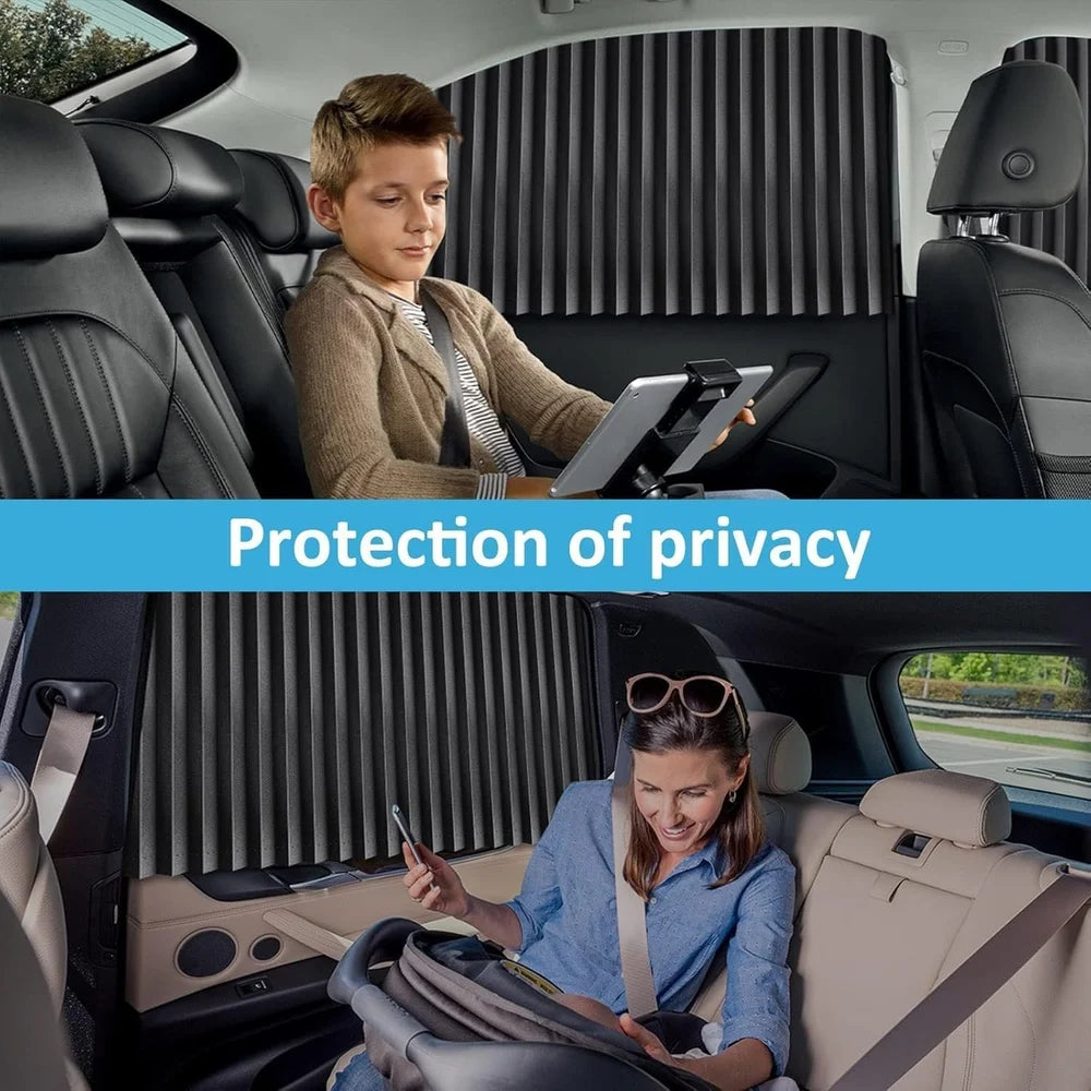 Magnetic Car Curtains 4pcs Universal Fit Magnetic Car Side Window Curtains Car Sunshade