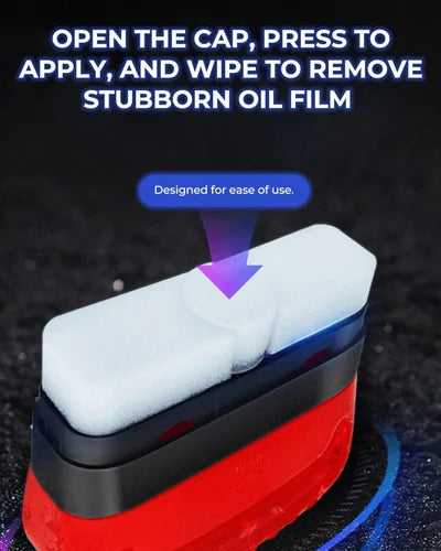 Oil Film Cleaning Brush Hydrophobic Glass Coating, All-in-One Oil Film Remover for Car Windshields