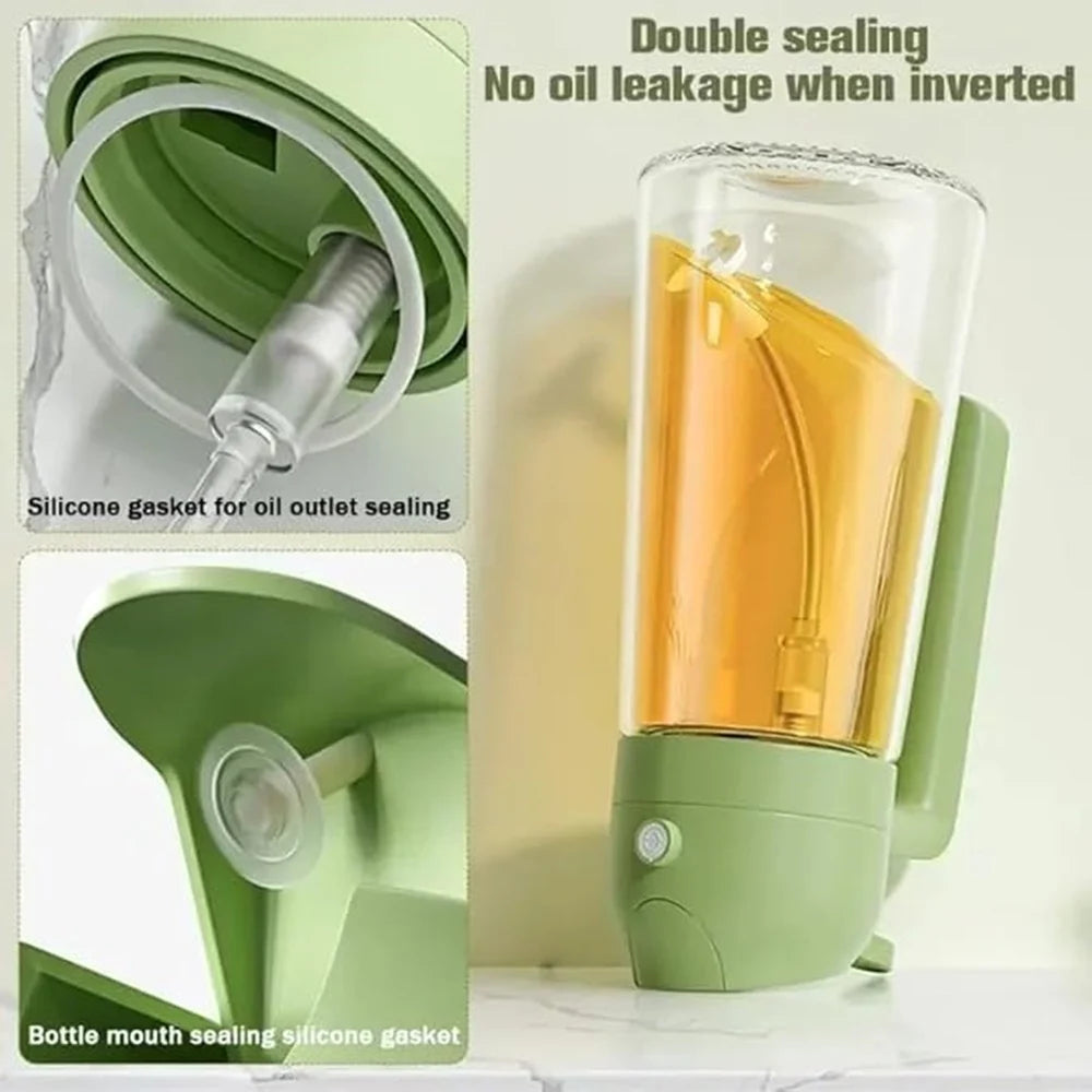 2 in 1 Glass Olive Oil Sprayer for Cooking Oil Sprayer Oil Dispenser Bottle Oil Mist Spray Bottle