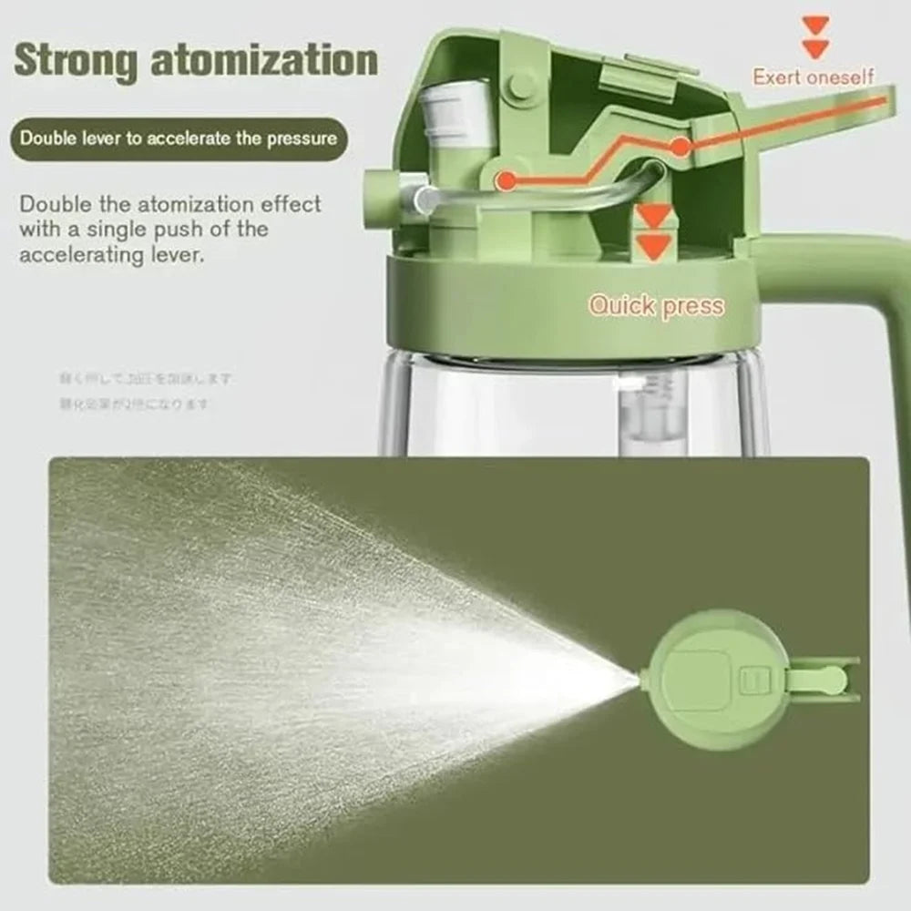 2 in 1 Glass Olive Oil Sprayer for Cooking Oil Sprayer Oil Dispenser Bottle Oil Mist Spray Bottle